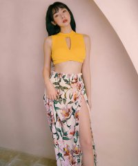 OSYAREVO/オシャレボ OSYAREVO 【ネット限定】【3点セット】ロングスカート付き ハイネック×クロス スイムウェア 水着/503393573