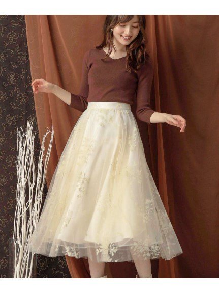 セール 美人百花12月号 Ray10月号 Andgirl9月号掲載 花柄スカートコーデセット ノエラ Noela D Fashion