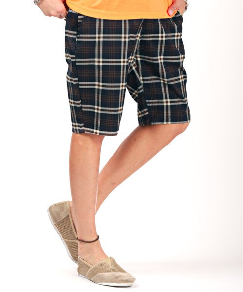 セール15 Off 先染チェックショーツ ショートパンツ メンズ ハーフパンツ チェック柄 ラグスタイル Luxstyle D Fashion
