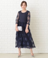 Lace Ladies/花柄シースルー袖ロングパーティドレス・ワンピース/503355842