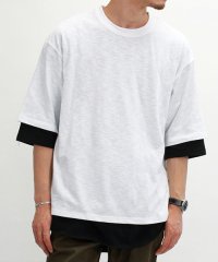 Amerikaya/【アメリカ屋】オーバーサイズ レイヤード 無地 ビック半袖 Tシャツ ユニセックス/503380247