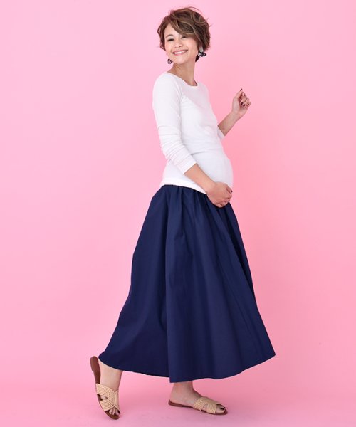 マタニティ ロング スカート 妊婦 ロングフレアスカート産前産後 マタニティスカート 春夏秋冬 おしゃれ 可愛い レディース マタニティウェア マタニティ服 チョコア Chocoa D Fashion