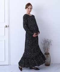 CHOCOA/チョコア CHOCOA 授乳雫ワンピース【マタニティ服／授乳服】マタニティワンピース 授乳ワンピース フォーマル ドット 花柄 妊婦 妊娠 産前産後 秋冬春/503383277