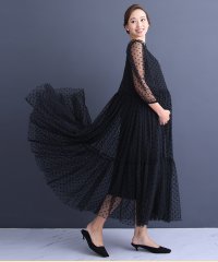 CHOCOA/チョコア CHOCOA 授乳ドットチュールワンピース【マタニティ服／授乳服】マタニティワンピース フォーマル 授乳ワンピース フォーマル ドット チュー/503383279