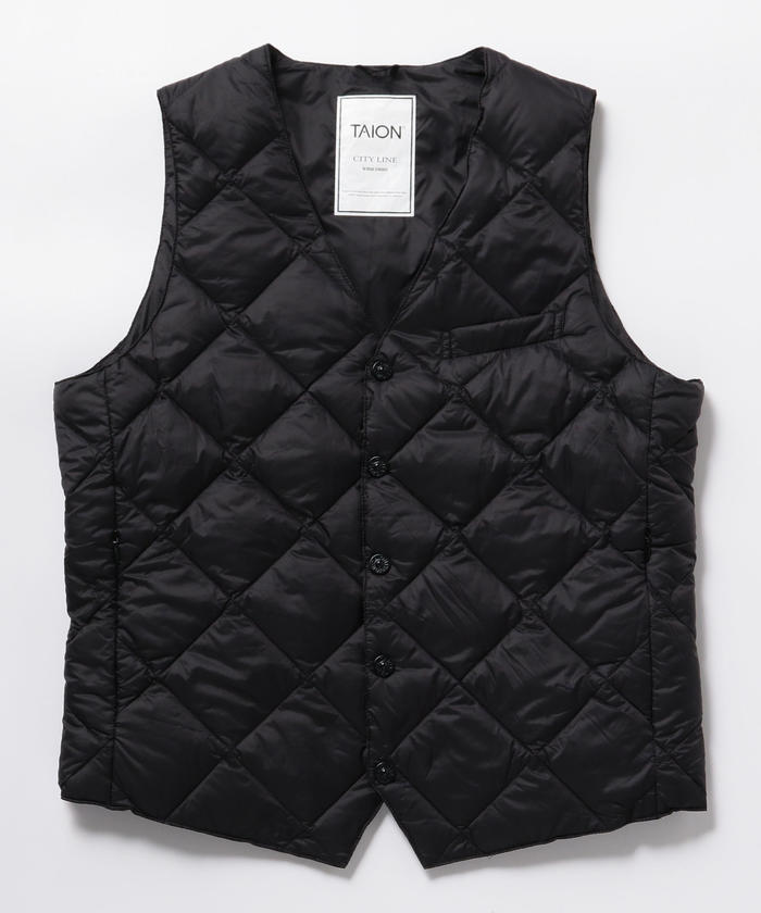 TAION/タイオン】TAION CITY LINE SNAP BUTTON DOWN GILET TAION ...