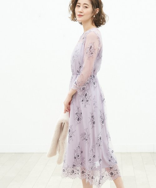 セール 一部店舗限定 Mon E Toile レースレイヤードドレス ロペピクニック Rope Picnic D Fashion