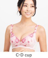 fran de lingerie/GRACE Flower Petal らくらく補正グレースフラワーペタル コーディネートノンワイヤー C65－D80カップ/503415732