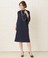 Lace Ladies/レースレディース Lace Ladies ハイネックレースフレア袖Iラインワンピース・ドレス/503355852