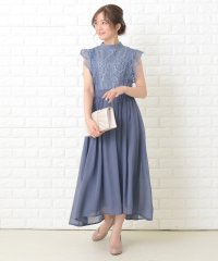 Lace Ladies/レースレディース Lace Ladies フリルノースリーブロングパーティドレス・ワンピース/503355860
