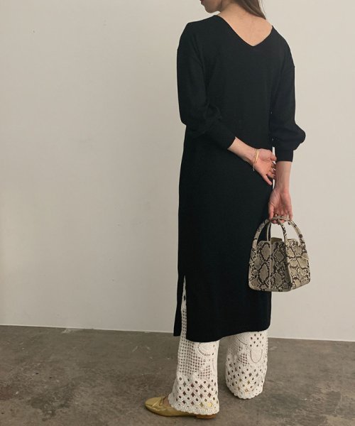 セール Cashfeel 前後2wayニットワンピース ロペ マドモアゼル Rope Mademoiselle D Fashion
