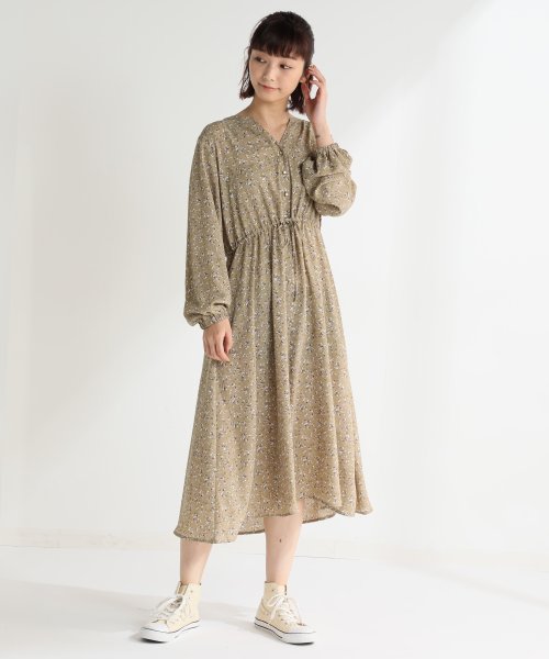 マオカラーワンピース ハニーズ Honeys D Fashion マオカラーワンピース ハニーズ Honeys D Fashion