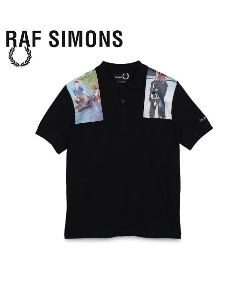 フレッドペリー ラフシモンズ Fred Perry Raf Simons ポロシャツ 半袖 メンズ コラボ Printed Patch Polo ブラック 黒 フレッドペリー Fred Perry D Fashion フレッドペリー ラフシモンズ Fred Perry Raf Simons ポロシャツ 半袖 メンズ コラボ Printed Patch Polo ブラック 黒 フレッドペリー Fred Perry D Fashion