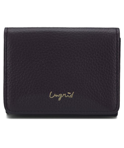 アングリッド Ungrid 財布 ミニ財布 三つ折り レディース Tri Fold Mini Wallet ブラック グレー ネイビー オーク オリーブ キャメ アングリッド Ungrid D Fashion
