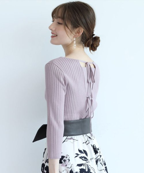 バックリボンデザインニット アプワイザー リッシェ Apuweiser Riche D Fashion