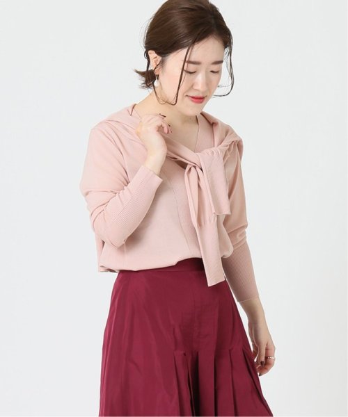 セール Ontarioランダムリブvネックプルオーバー ヴェルメイユ パー イエナ Vermeil Par Iena D Fashion