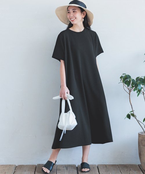クーポン開催中 タイムセール5 Off エンボス加工 半袖aラインワンピース コカ Coca D Fashion クーポン開催中 タイムセール5 Off エンボス加工 半袖aラインワンピース コカ Coca D Fashion