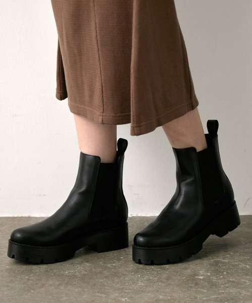 厚底サイドゴアブーツ ビス Vis D Fashion 厚底サイドゴアブーツ ビス Vis D Fashion
