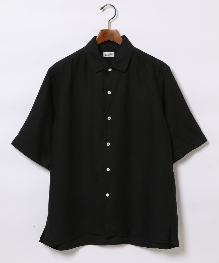 新品 Wild Life Tailor HEMP 半袖シャツ L セール 70%OFF】【Wild Life Tailor】ブラックHEMP半袖
