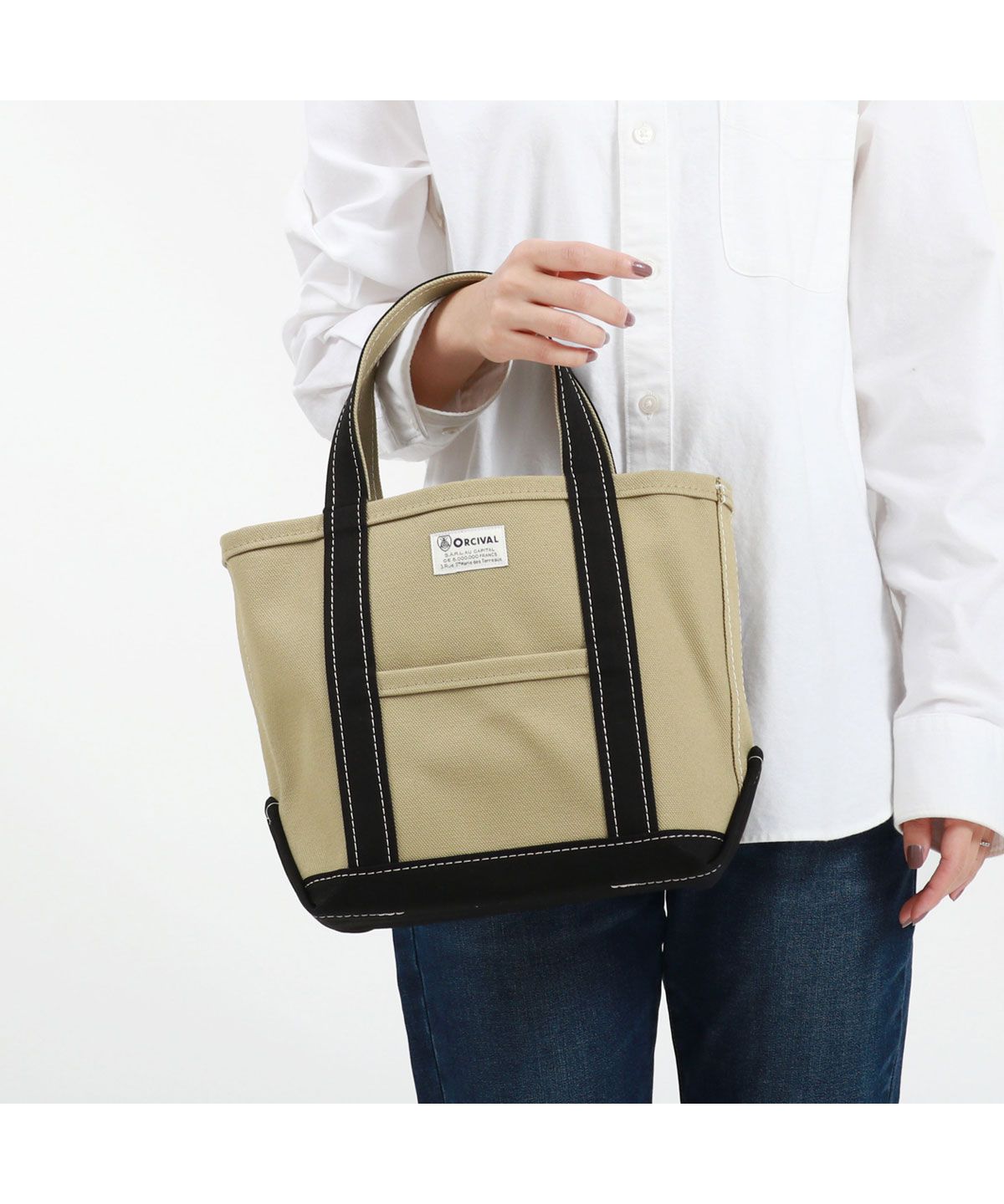 オーシバル ORCIVAL トートバッグ キャンバス 小さめ HANPU TOTE BAG ...