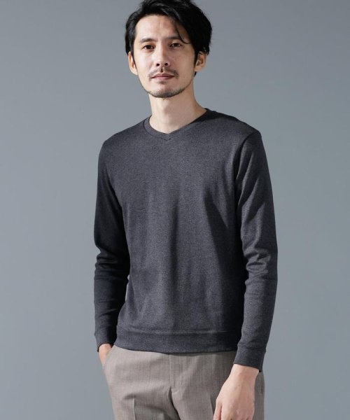 セール ｆｏｒｍａｌ ｊｅｒｓｅｙ ｖネックカットソー 長袖 ナノ ユニバース Nano Universe D Fashion