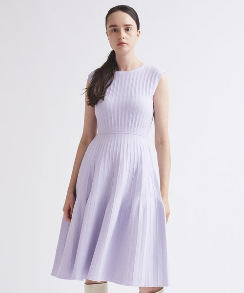キルティングニットワンピース ランバンオンブルー Lanvin En Bleu D Fashion