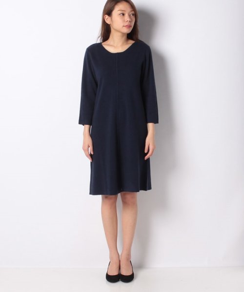 セール センター切り替え7分袖クルーネックニットワンピース ベネトン レディース Benetton Women D Fashion セール センター切り替え7分袖クルーネックニットワンピース ベネトン レディース Benetton Women D Fashion