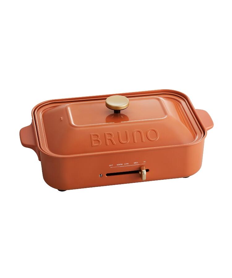 BRUNO（ブルーノ）コンパクトホットプレート　テラコッタオレンジ