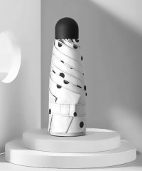 aimoha/アイモハ aimoha 【大人気！おしゃれなドット柄 UVカット99％ 晴雨兼用 18cm 超mini 折りたたみ傘】/503454855