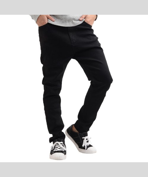 セール サルエルパンツ メンズ デニムパンツ メンズ デニム パンツ メンズ ストレッチ ジーンズ ジーパン サルエル デニム スキニー テーパード パンツ ワンフォークロージング 1111clothing D Fashion