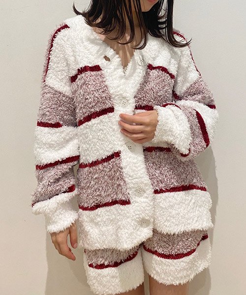 Pariya ケーキボーダーカーディガン Gelato Pique Gelato Pique D Fashion Pariya ケーキボーダーカーディガン Gelato Pique Gelato Pique D Fashion