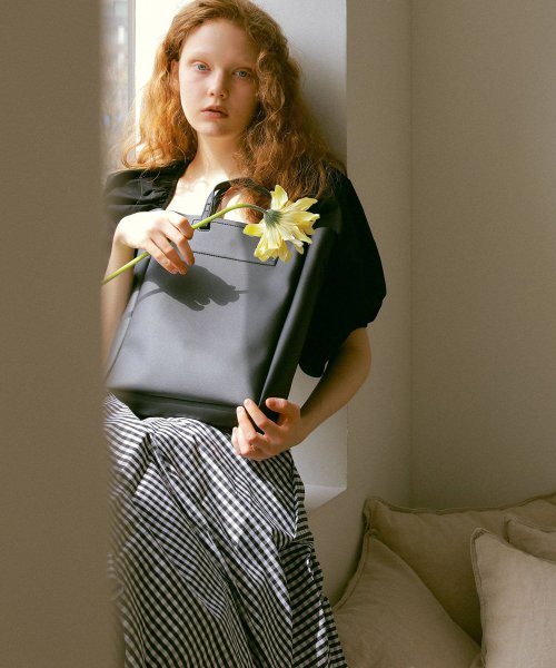 フェイクレザー ショルダー付き 縦型 トートバッグ トプカピ エフォル Topkapi Efole D Fashion フェイクレザー ショルダー付き 縦型 トートバッグ トプカピ エフォル Topkapi Efole D Fashion