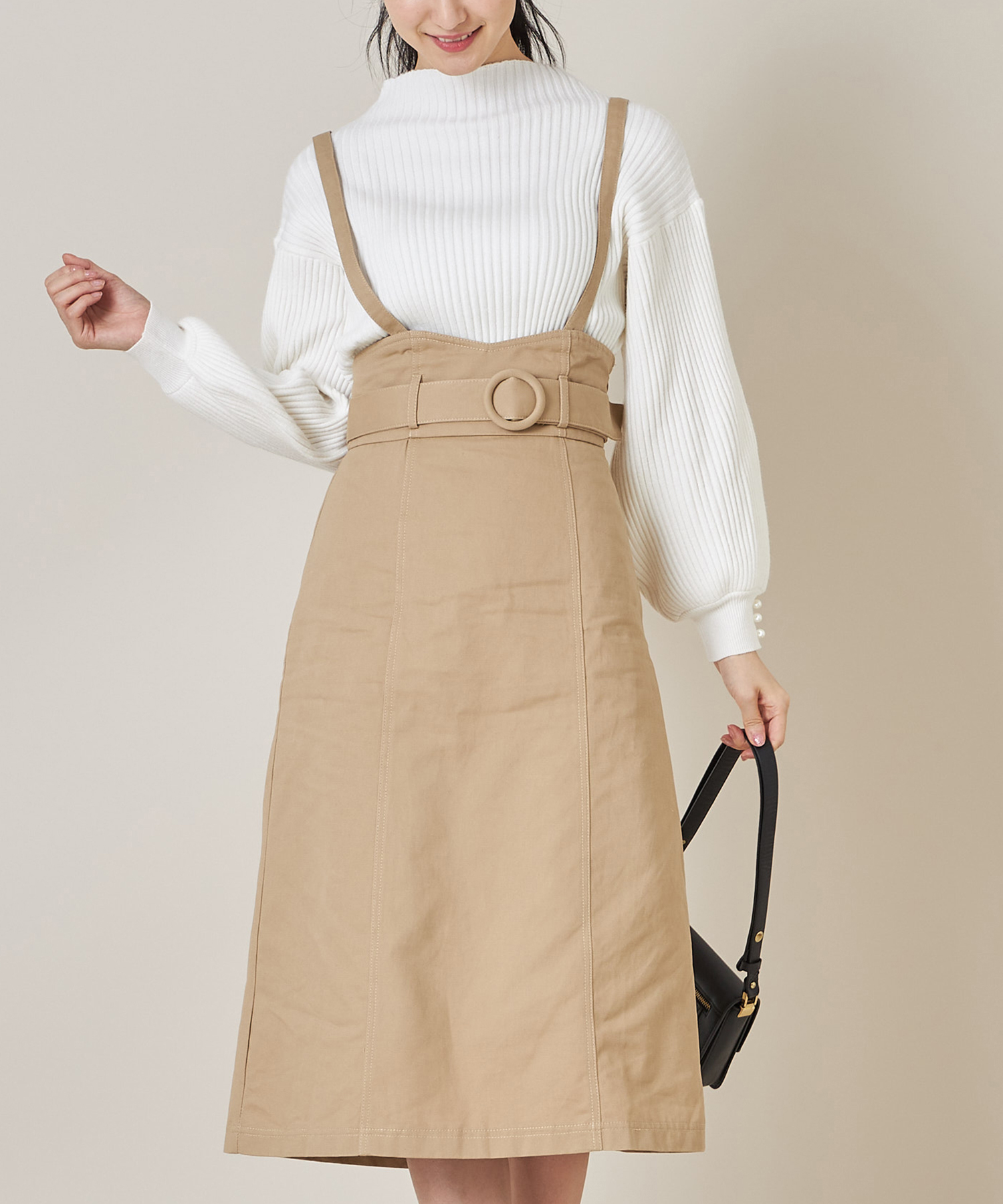 トッコです…ジャンパースカート セール】トッコクローゼット tocco closet ベルト付き2WAY