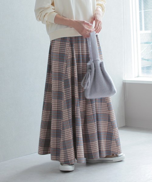 チェックロングスカート レカ Reca D Fashion