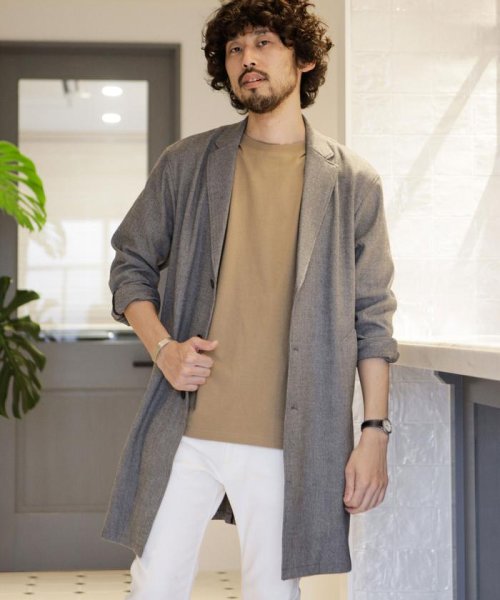 セール フランネルチェックオーバーチェスターコート ナノ ユニバース Nano Universe D Fashion セール フランネルチェックオーバーチェスターコート ナノ ユニバース Nano Universe D Fashion