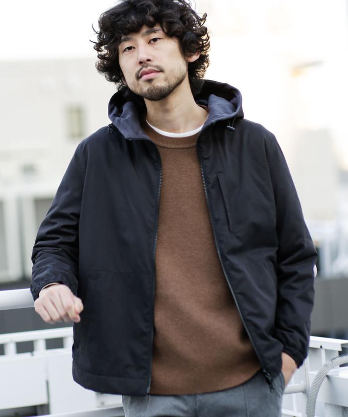 セール 50%OFF】リバーシブルフードブルゾン(503475385) | ナノ セール 50%OFF】リバーシブルフードブルゾン(503475385) | ナノ
