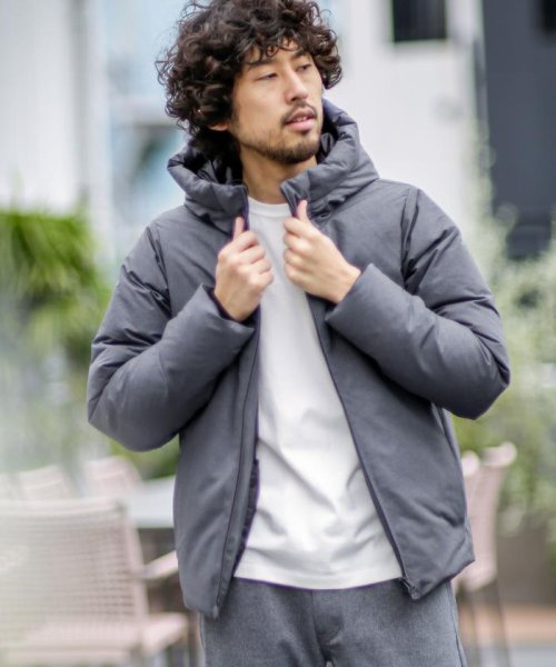セール Web限定 河田フェザー撥水フードダウンジャケット ナノ ユニバース Nano Universe D Fashion