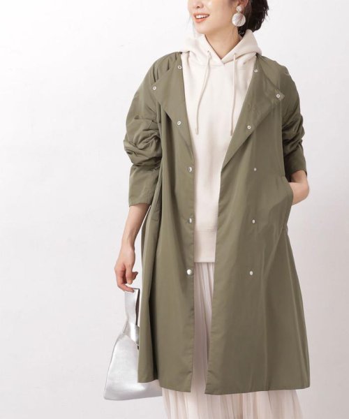 セール Web限定 エアリーヒート Aラインドットボタンコート 503475409 ナノ ユニバース Nano Universe D Fashion