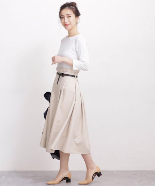 セール Web限定 リボンベルトドッキングワンピース ナノ ユニバース Nano Universe D Fashion