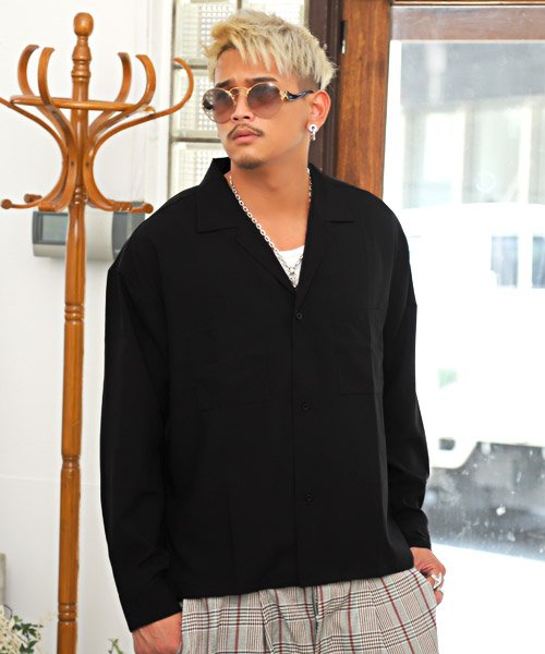 セール Bigシャツジャケット シャツジャケット メンズ ジャケット ビッグシルエット ライトアウター ラグスタイル Luxstyle D Fashion