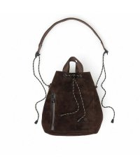 AS2OV/AS2OV / アッソブ WP SUEDE DRAW STRING BAG－CHOCO/503426404