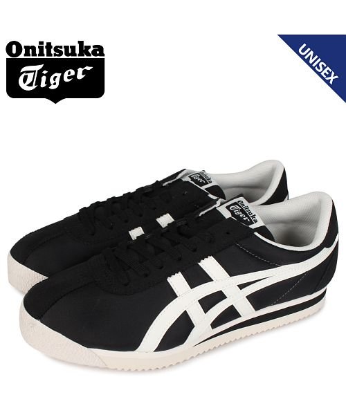 オニツカタイガー Onitsuka Tiger タイガー コルセア スニーカー メンズ レディース Tiger Corsair ブラック 黒 11b398 オニツカタイガー Onitsukatiger D Fashion