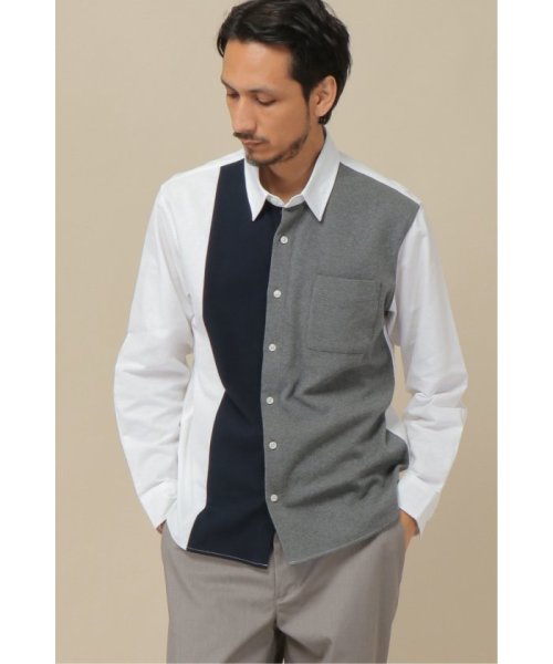 オックスポンチ切り替えシャツ イッカ Ikka D Fashion オックスポンチ切り替えシャツ イッカ Ikka D Fashion