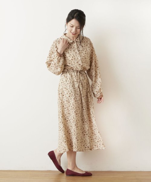 セール 花柄パイピング前ボタンワンピース オリーブデオリーブ Olive Des Olive D Fashion セール 花柄パイピング前ボタンワンピース オリーブデオリーブ Olive Des Olive D Fashion