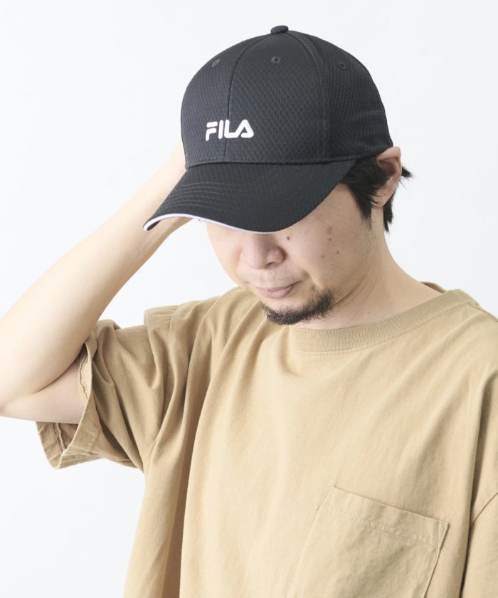 市場 FILA フィラ ブラック サンバイザー