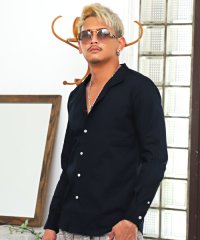 LUXSTYLE/日本製長袖シャツ/シャツ メンズ 長袖 日本製 無地 ストライプ/503493775