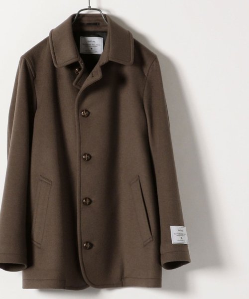 セール Ships Any Sorona混 ストレッチ スーパー ライト メルトン シングル Pコート シップス エニィ メンズ Ships Any Mens D Fashion