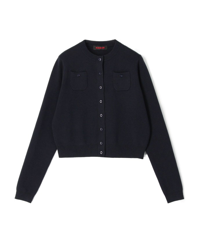 CABaN コットンカシミヤ クルーネックカーディガン(503363397 CABaN コットンカシミヤ クルーネックカーディガン(503363397