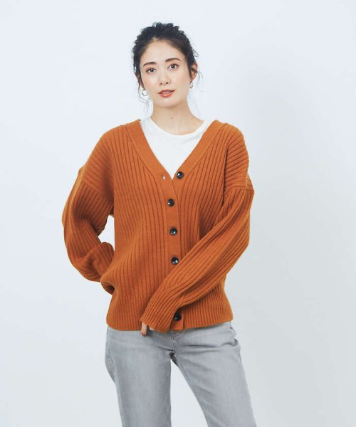 セール 30 Off Web 一部店舗限定 Vネックボリューム袖カーディガン ルージュヴィフラクレ Rouge Vif La Cle D Fashion セール 30 Off Web 一部店舗限定 Vネックボリューム袖カーディガン ルージュヴィフラクレ Rouge Vif La Cle D Fashion