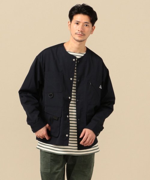 【SHIPS別注】KELTY: ウェザークロス メッシュ ノーカラー ジャケット