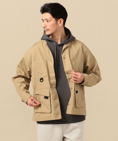 【SHIPS別注】KELTY: ウェザークロス メッシュ ノーカラー ジャケット